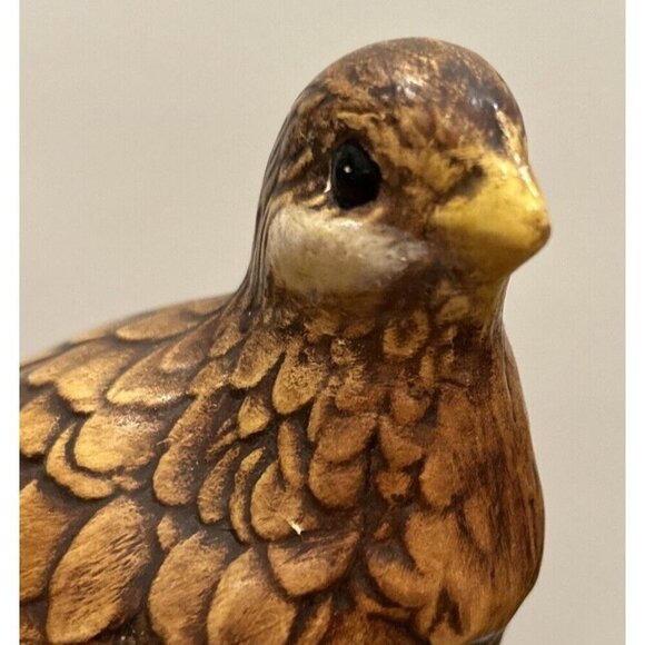Vintage 60s Ceramic Quail Figurines Holland Mold Set of 2 Hand Painted - Picture 2 of 8